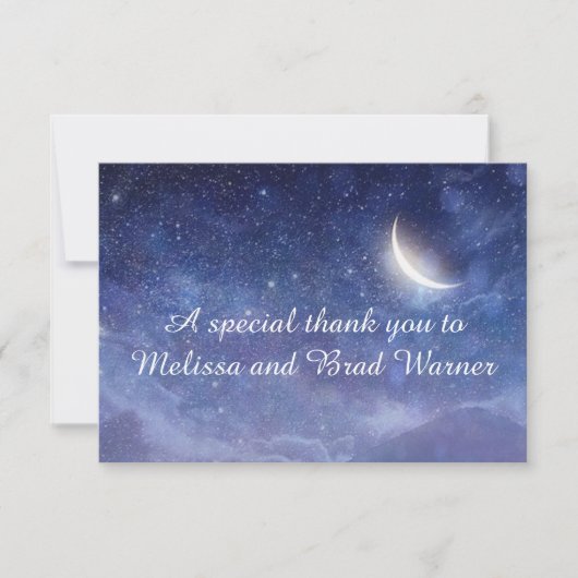 星大将カードの下の結婚 サンキューカード (正面)