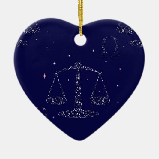 星天秤座 セラミックオーナメント (正面)