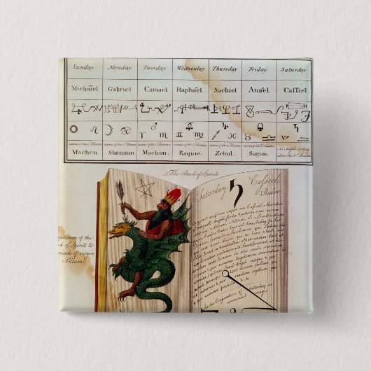 「星学者からの2ページ 缶バッジ (正面)