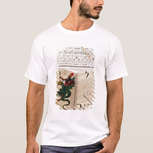 「星学者からの2ページ Tシャツ (正面)