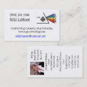 星学者のロゴ、証明された星学者Councelo… -カスタマイズ 名刺 (正面/裏面)