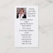 星学者のロゴ、証明された星学者Councelo… -カスタマイズ 名刺 (裏面)