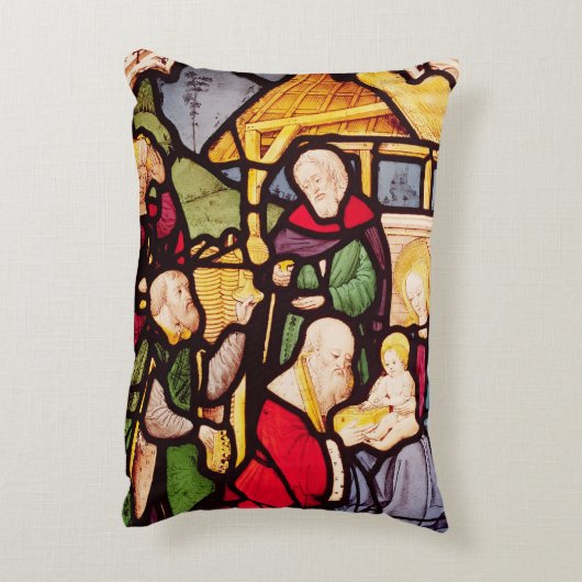 星学者の崇敬を描写する窓 アクセントクッション (裏面(縦))