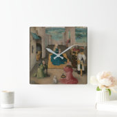 星学者の崇敬 スクエア壁時計 (ホーム)