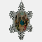 星学者の崇敬 スノーフレークピューターオーナメント (左)