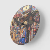 星学者の崇敬 ラウンド壁時計 (傾斜)