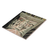 星学者の崇敬、柱頭(石) タイル (側面)