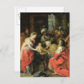 星学者の崇敬、1626-29年 ポストカード (正面/裏面)