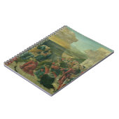 星学者の崇敬、c.1480 (パネルのテンペラ) ( ノートブック (左側)