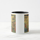 星学者の崇敬、predellaの窓ガラスからの詳細 マグカップ (中央)