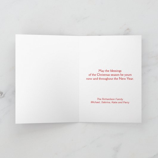 星学者の神聖な芸術のクリスマスの崇敬 シーズンカード (内部)