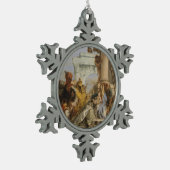 星学者 スノーフレークピューターオーナメント (左)