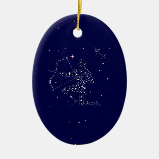 星射手座 セラミックオーナメント (正面)