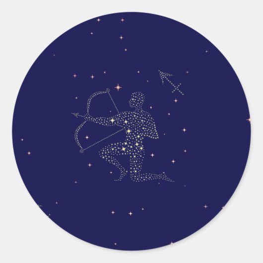 星射手座 ラウンドシール (正面)