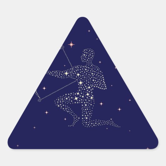 星射手座 三角形シール (正面)
