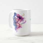 星屑と運命の宇宙的な抱擁 コーヒーマグカップ (正面左)