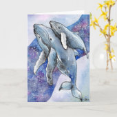 星川のクジラ カード (黄色い花)