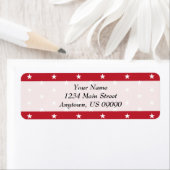 星差出人住所ラベル（赤） ラベル (インサイチュ)