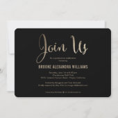 星年の編集可能なカラーの卒業 招待状 (裏面)