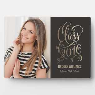 星年編集可能カラー卒業プラーク フォトプラーク