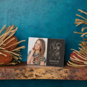 星年編集可能カラー卒業プラーク フォトプラーク (側面)