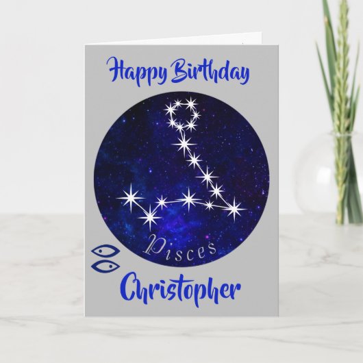 星座うお座のホロスコープカード カード (正面)