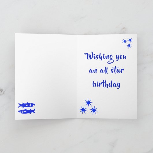 星座うお座のホロスコープカード カード (内部)