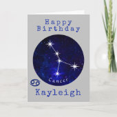 星座がんのホロスコープカード カード (正面)