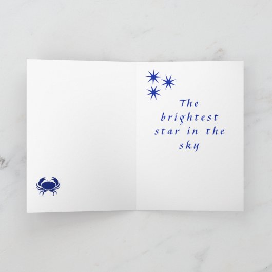 星座がんのホロスコープカード カード (内部)