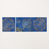 星座とのヨガのテーマの神聖な幾何学 ヨガマット (裏面(横))