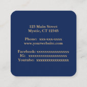 星座と星 スクエア名刺 (裏面)