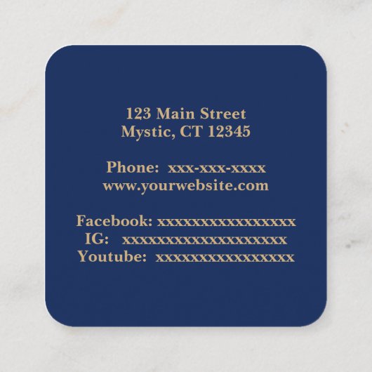 星座と星 スクエア名刺 (裏面)