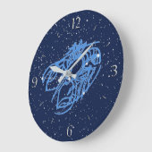 星座と〔占星術の〕十二宮図の星座 ラージ壁時計 (傾斜)