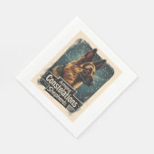 星座の中のドイツの羊飼い スタンダードランチョンナプキン (角)