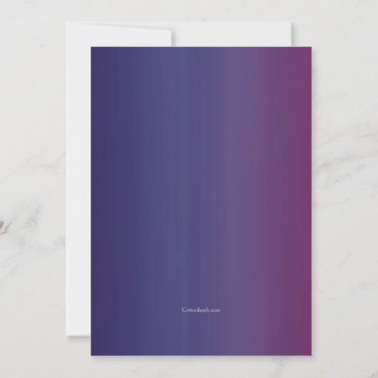 星座の写真発表 招待状 (裏面)