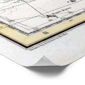 星座の地図プレート22 ポスター (角)