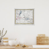 星座の地図プレート22 ポスター (キッチン)