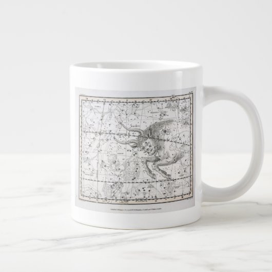 星座の地図プレートXIV ジャンボコーヒーマグカップ (右)