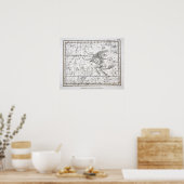 星座の地図プレートXIV ポスター (キッチン)