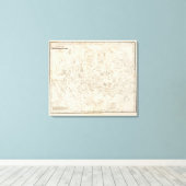 星座の地図 キャンバスプリント (インサイチュ (ウッドフロア))