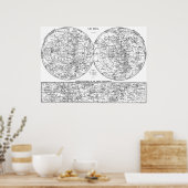 星座の地図 ポスター (キッチン)