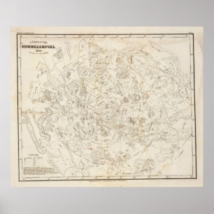 星座の地図 ポスター