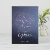 星座の天体テーブル番号ケフェウス 招待状 (スタンド正面)