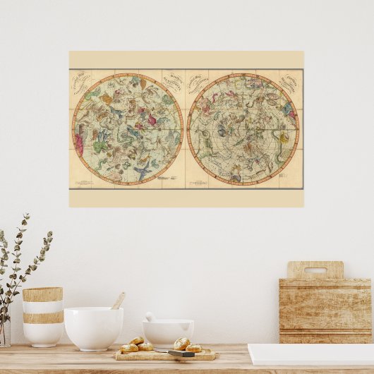 星座の天地図 ポスター (キッチン)