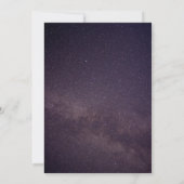 星座の星空の天体ウェディング 招待状 (裏面)