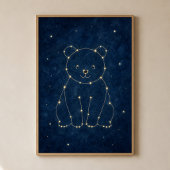 星座の熊 水彩画 天体 ポスター