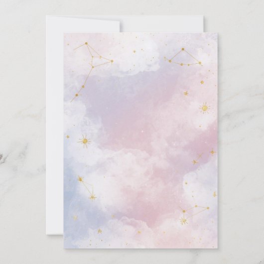 星座の結婚式招待状 | 星座 招待状 (裏面)