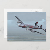 星座の飛行機 -- 航空歴史! ポストカード (正面/裏面)