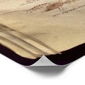 星座を横切る月の道 ポスター (角)