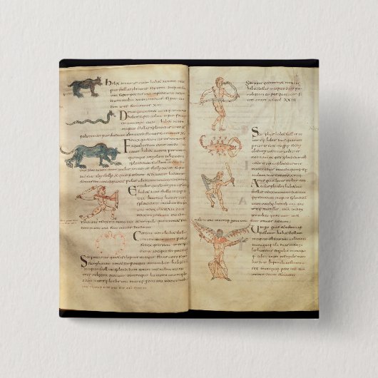 星座を渡る月の道 缶バッジ (正面)